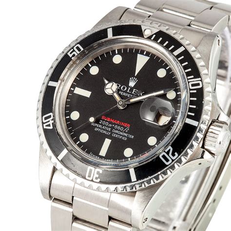 rolex single red|Rolex submariner with red letters.